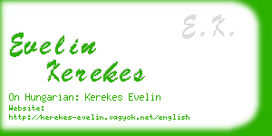 evelin kerekes business card